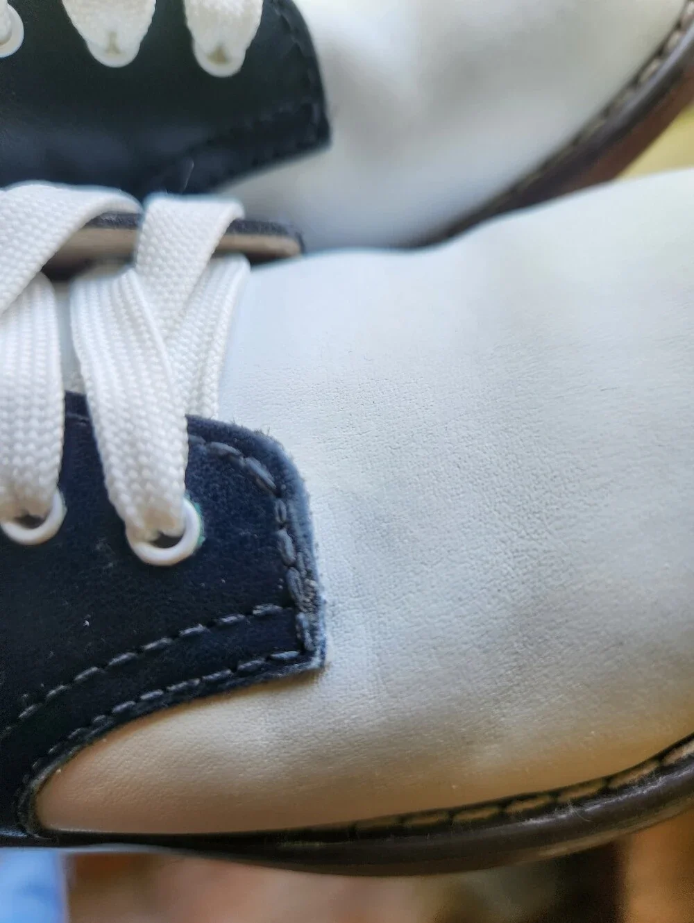 Footmates Childs Classic Saddle Oxford Shoes Matte Blue/Navy Size 10
